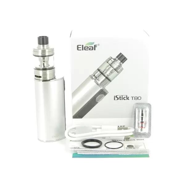 Kits E-cigarettes - Eleaf - Kit iStick T80W TC Melo 4 4,5ml 80W 3000mAh silver - Smoke clean à Etampes 91150 en Essonne 91 France